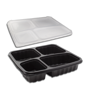 4C BLACK PP BENTO BOX