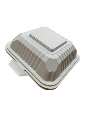 6IN 450ML CLAMSHELL CORNSTARCH+PP BURGER BOX