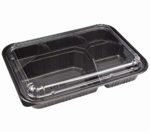 5C PP BENTO BLACK BOX 0.60MM