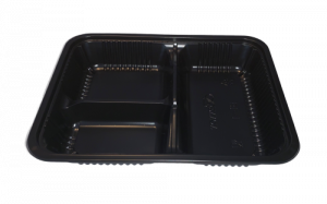 3C PP BENTO BOX BLACK T:0.5MM