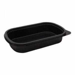 PP BLK BENTO 1COMP 234X146X42MM