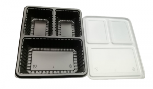 3C PP BENTO BLACK WITH LID