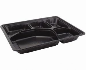 5C PP BLACK BENTO BOX T:0.7MM