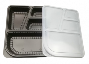 4C PP BENTO BLACK WITH LID