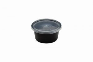 16OZ PP BLK ROUND CONTAINER