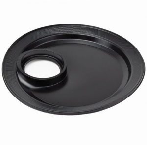 9IN PS BLK PL W CP HOLE 0.6MM