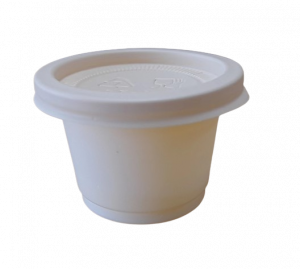 30ML/1OZ CORNSTARCH+PP SAUCE CUP AND LID