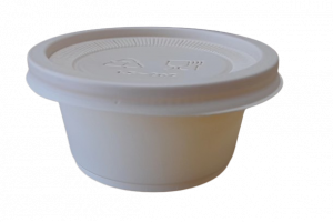 60ML/2OZ CORNSTARCH+PP SAUCE CUP AND LID