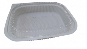 CORNSTARCH + PP BUFFET TRAY + PET LID