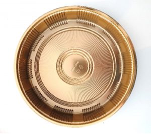 PS YUSHENG TRAY GOLD 285*285*48MM (黑金)